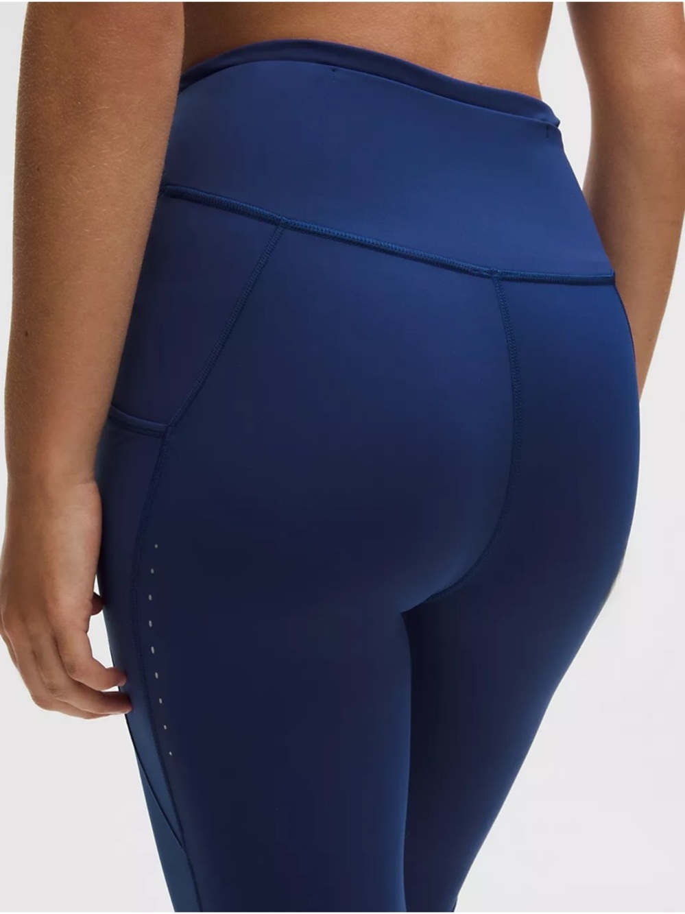 lululemon fast free  High-Rise crop  Blue size 8 never worn but washed once - Picture 5 of 6